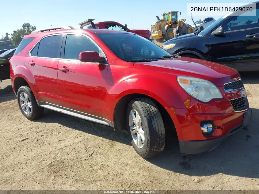 2GNALPEK1D6429070 2013 Chevrolet Equinox 2Lt