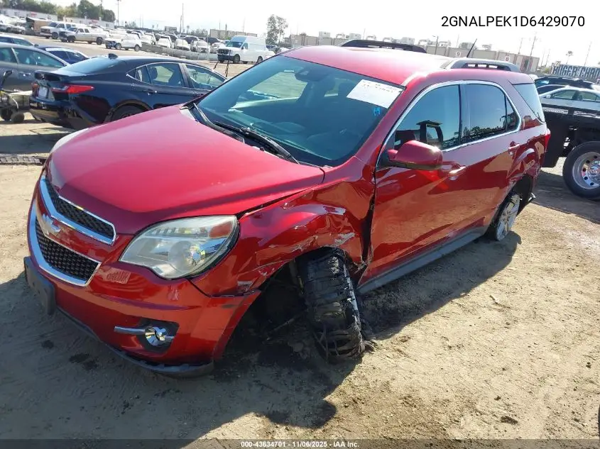 2GNALPEK1D6429070 2013 Chevrolet Equinox 2Lt