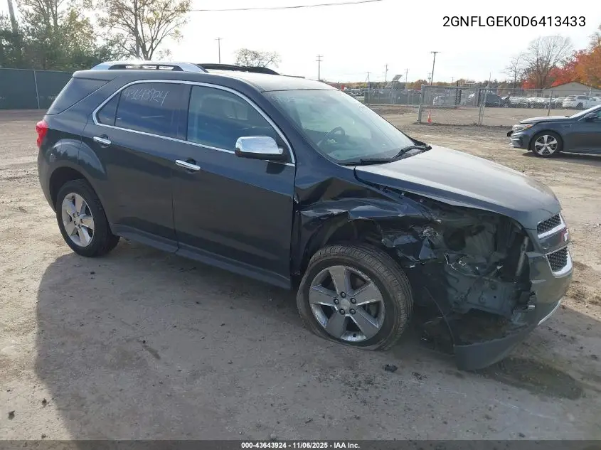 2GNFLGEK0D6413433 2013 Chevrolet Equinox Ltz
