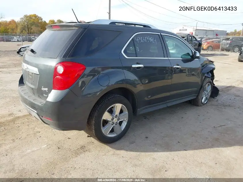 2GNFLGEK0D6413433 2013 Chevrolet Equinox Ltz