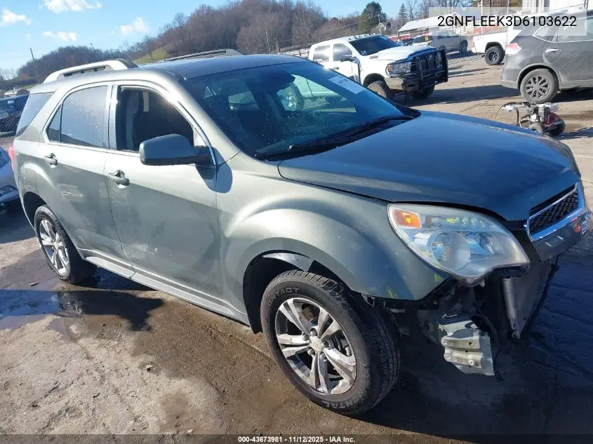 2GNFLEEK3D6103622 2013 Chevrolet Equinox 1Lt