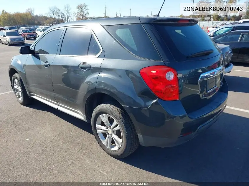 2GNALBEK8D6310743 2013 Chevrolet Equinox Ls