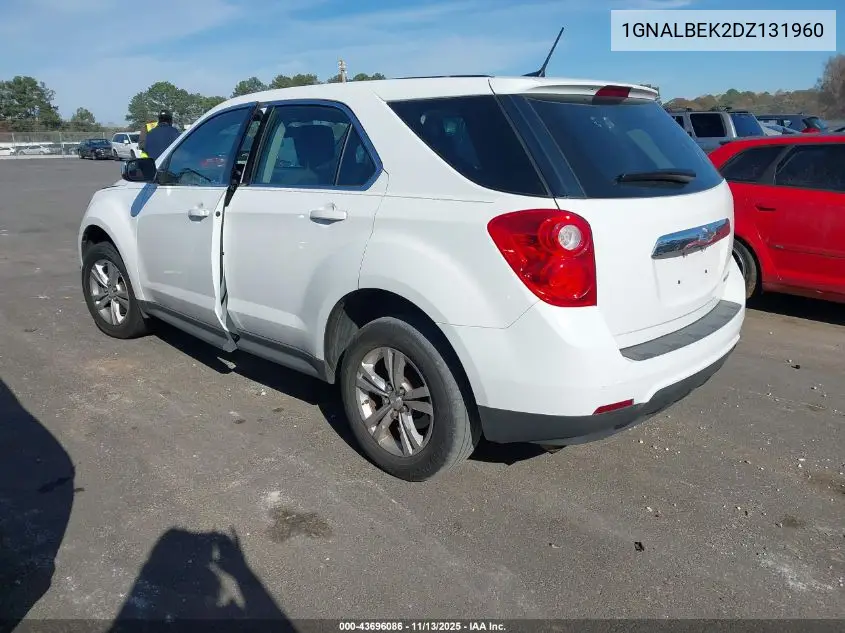 1GNALBEK2DZ131960 2013 Chevrolet Equinox Ls