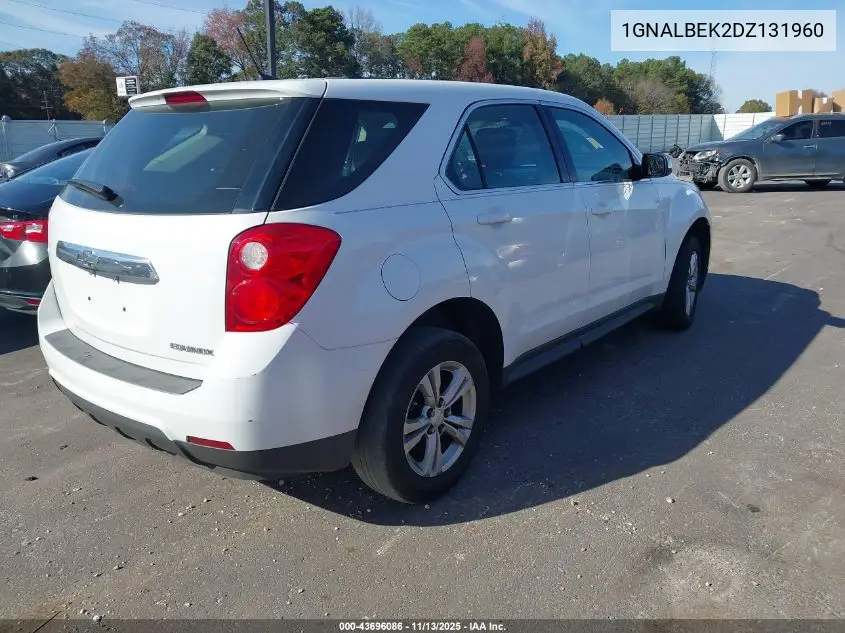 1GNALBEK2DZ131960 2013 Chevrolet Equinox Ls