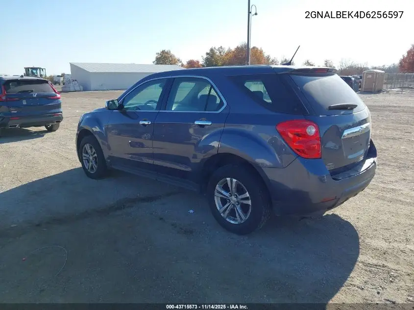 2GNALBEK4D6256597 2013 Chevrolet Equinox Ls