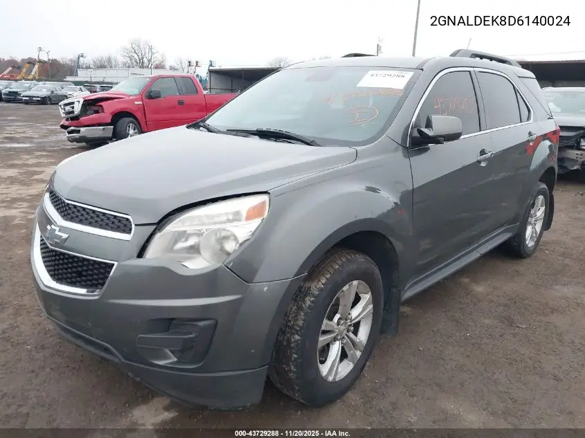 2GNALDEK8D6140024 2013 Chevrolet Equinox 1Lt