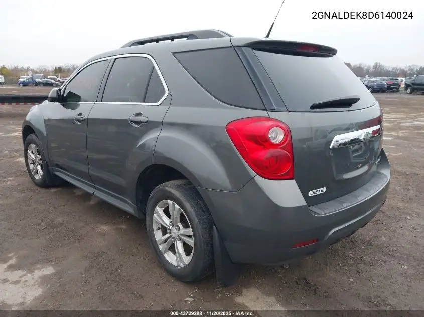 2GNALDEK8D6140024 2013 Chevrolet Equinox 1Lt