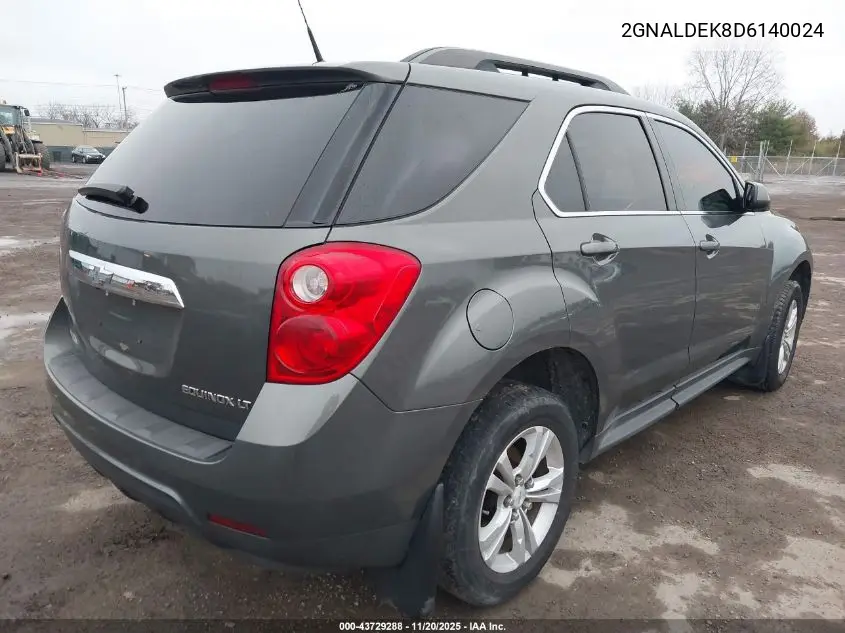 2GNALDEK8D6140024 2013 Chevrolet Equinox 1Lt