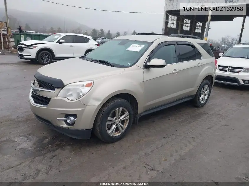 1GNFLNEKXDZ132958 2013 Chevrolet Equinox 2Lt