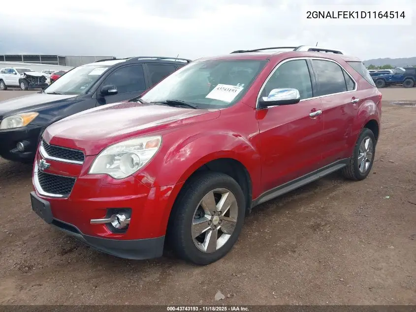 2GNALFEK1D1164514 2013 Chevrolet Equinox Ltz