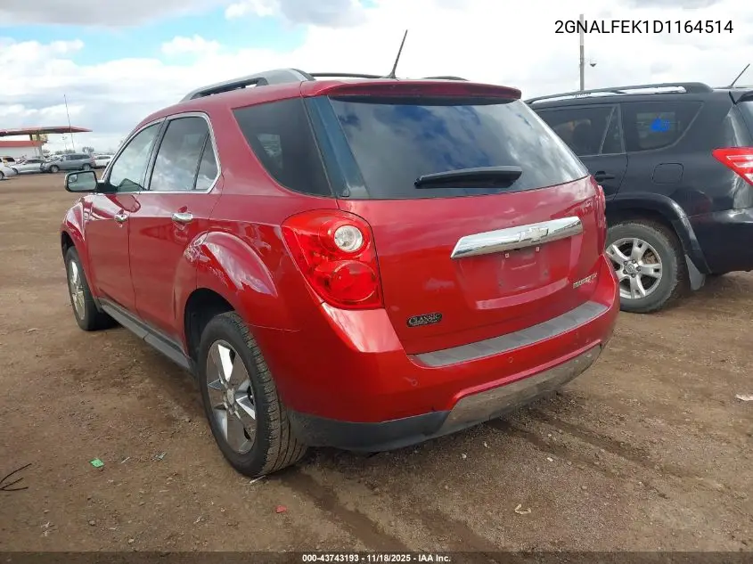 2GNALFEK1D1164514 2013 Chevrolet Equinox Ltz