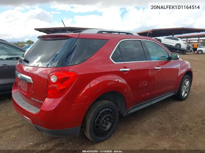 2GNALFEK1D1164514 2013 Chevrolet Equinox Ltz