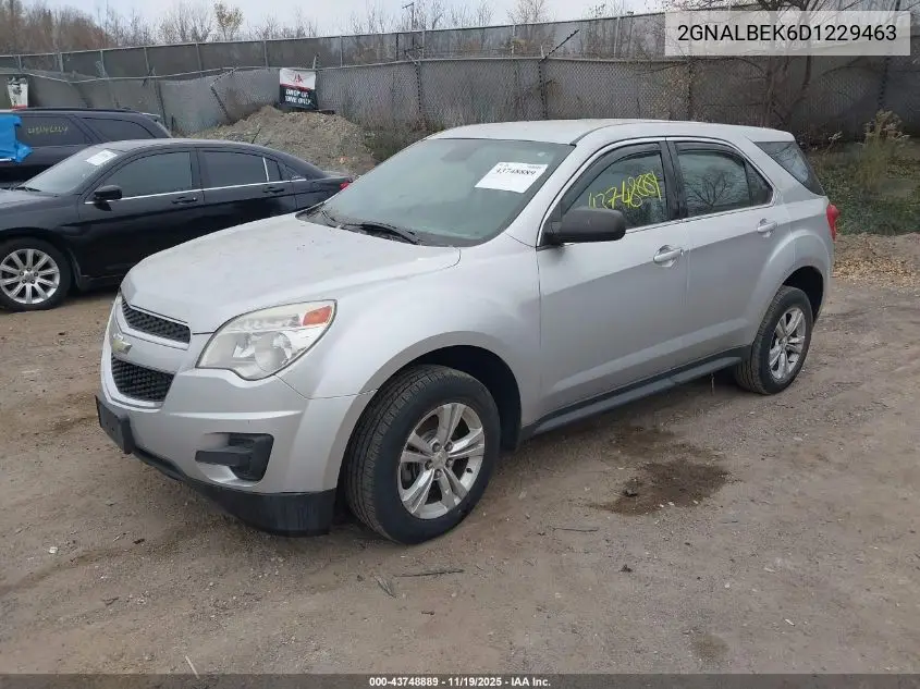 2GNALBEK6D1229463 2013 Chevrolet Equinox Ls