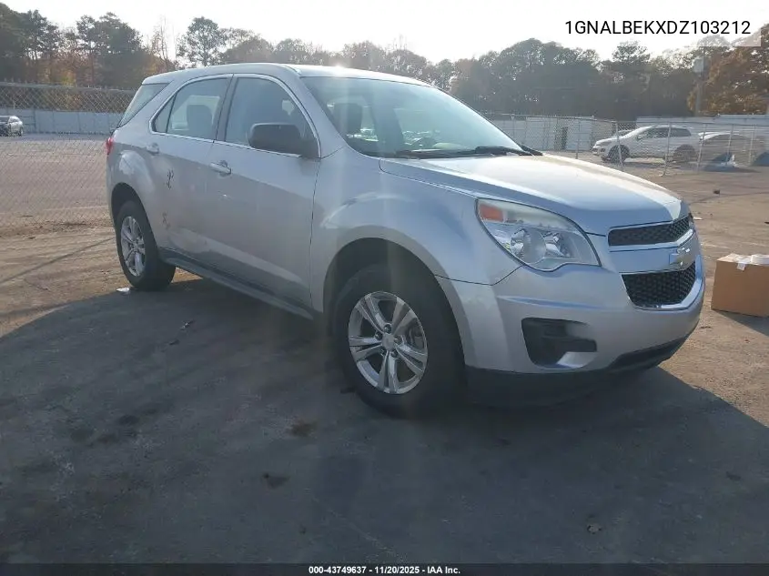 1GNALBEKXDZ103212 2013 Chevrolet Equinox Ls