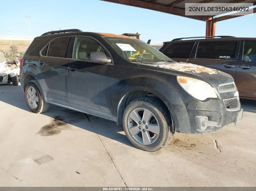 2GNFLDE35D6346092 2013 Chevrolet Equinox 1Lt