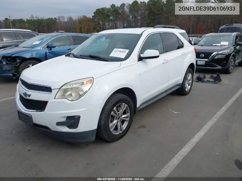 2GNFLDE39D6106933 2013 Chevrolet Equinox 1Lt