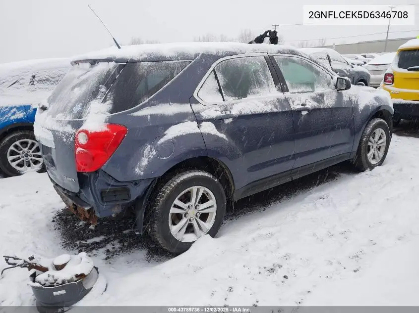 2GNFLCEK5D6346708 2013 Chevrolet Equinox Ls