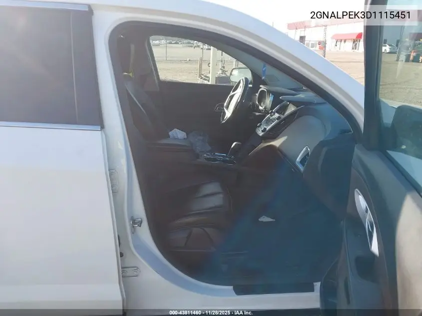 2GNALPEK3D1115451 2013 Chevrolet Equinox 2Lt