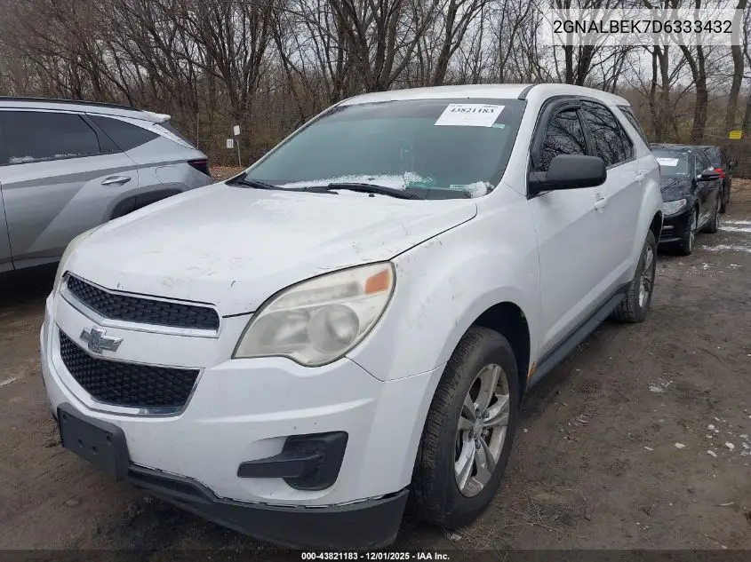 2GNALBEK7D6333432 2013 Chevrolet Equinox Ls