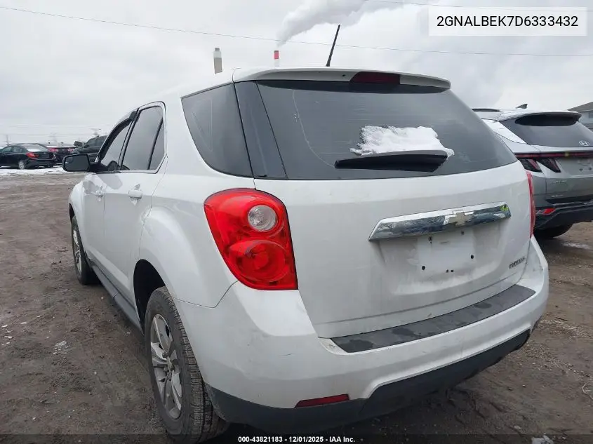 2GNALBEK7D6333432 2013 Chevrolet Equinox Ls
