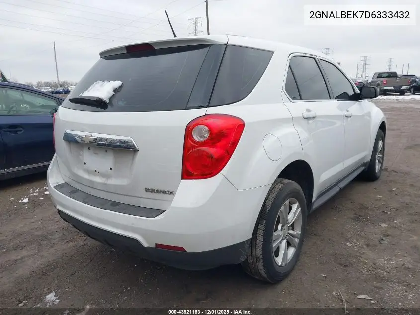2GNALBEK7D6333432 2013 Chevrolet Equinox Ls