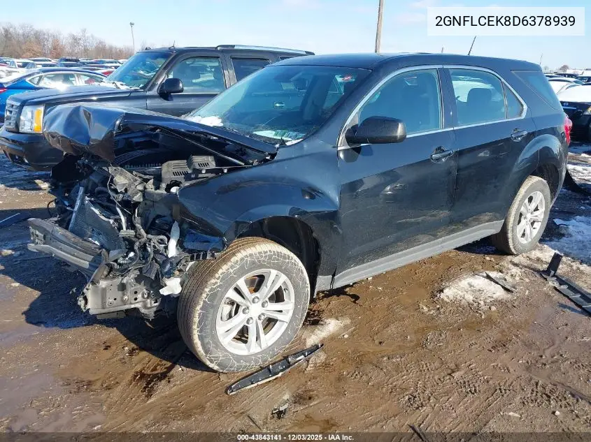 2GNFLCEK8D6378939 2013 Chevrolet Equinox Ls