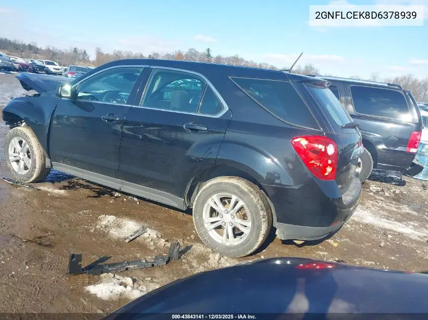 2GNFLCEK8D6378939 2013 Chevrolet Equinox Ls