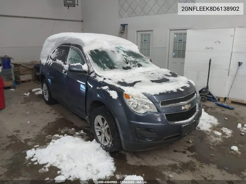 2GNFLEEK8D6138902 2013 Chevrolet Equinox 1Lt