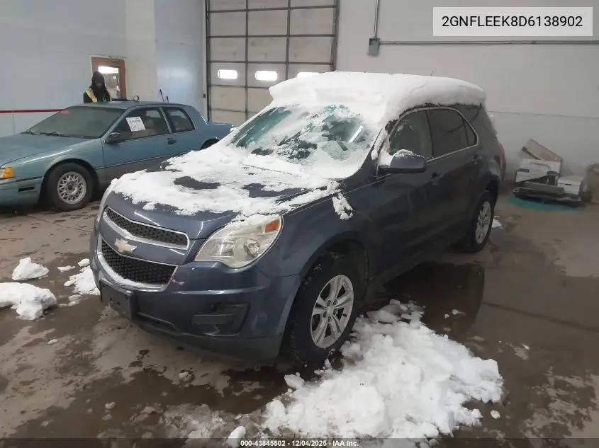 2GNFLEEK8D6138902 2013 Chevrolet Equinox 1Lt