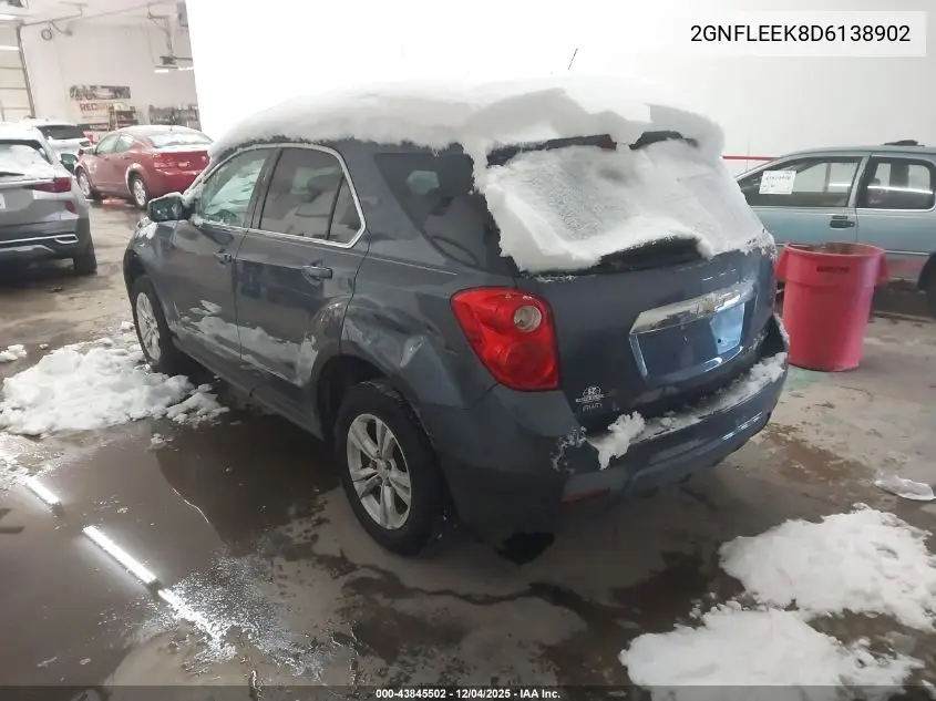 2GNFLEEK8D6138902 2013 Chevrolet Equinox 1Lt