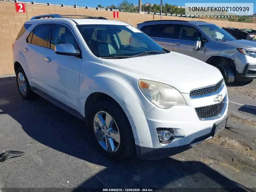 1GNALFEK0DZ100939 2013 Chevrolet Equinox Ltz