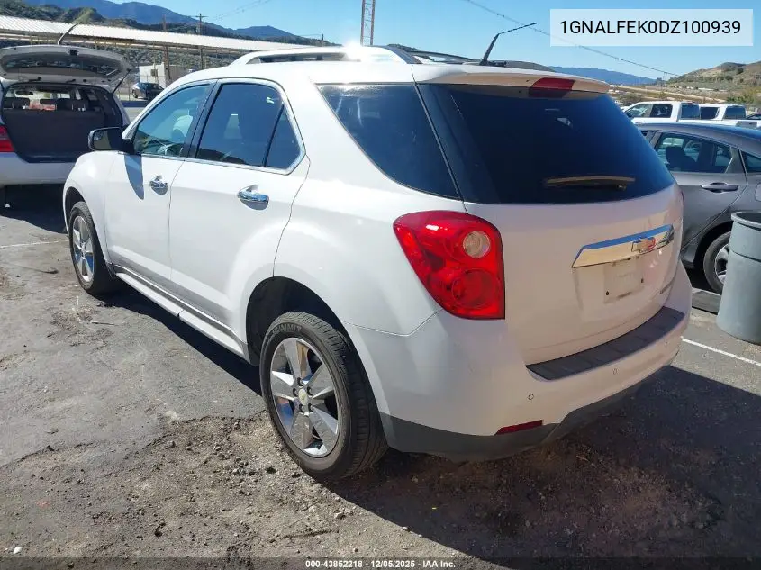 1GNALFEK0DZ100939 2013 Chevrolet Equinox Ltz