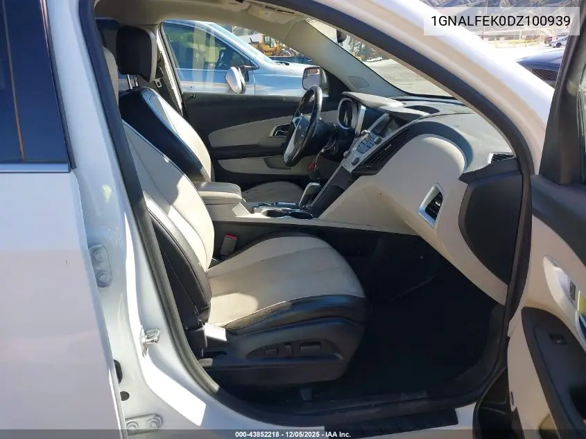 1GNALFEK0DZ100939 2013 Chevrolet Equinox Ltz