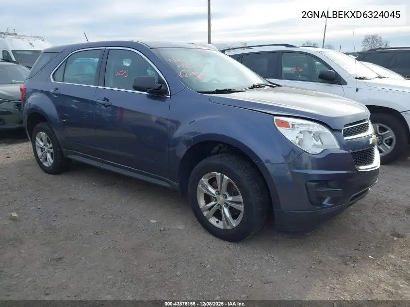 2GNALBEKXD6324045 2013 Chevrolet Equinox Ls