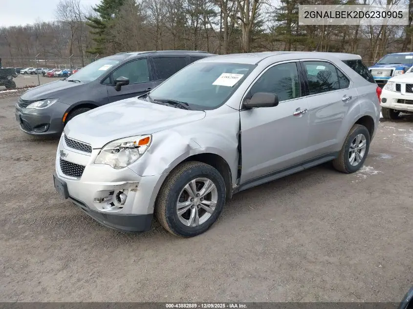 2GNALBEK2D6230905 2013 Chevrolet Equinox Ls