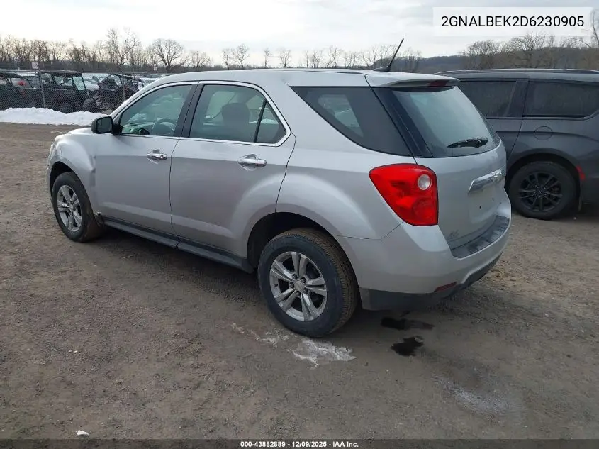 2GNALBEK2D6230905 2013 Chevrolet Equinox Ls