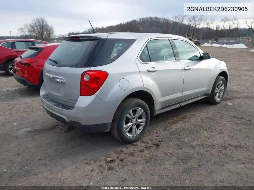 2GNALBEK2D6230905 2013 Chevrolet Equinox Ls