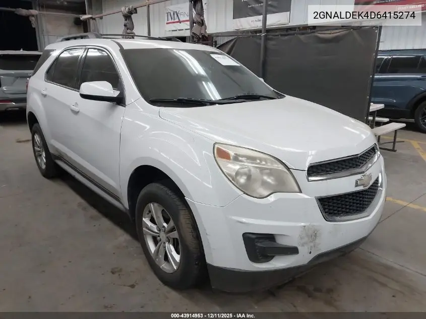 2GNALDEK4D6415274 2013 Chevrolet Equinox 1Lt