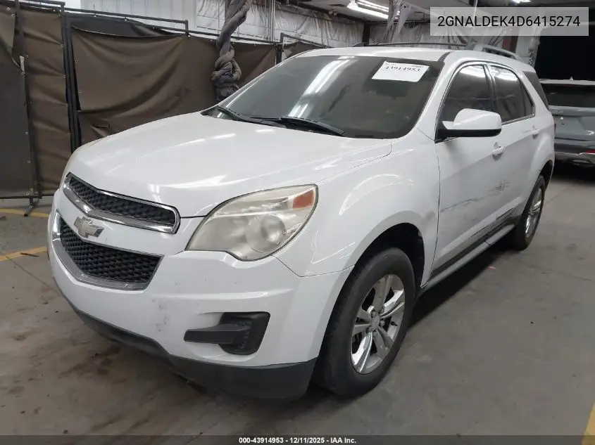 2GNALDEK4D6415274 2013 Chevrolet Equinox 1Lt
