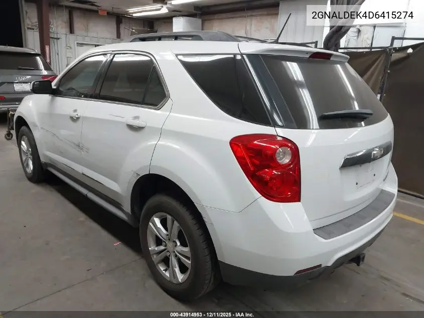 2GNALDEK4D6415274 2013 Chevrolet Equinox 1Lt