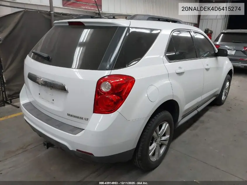2GNALDEK4D6415274 2013 Chevrolet Equinox 1Lt