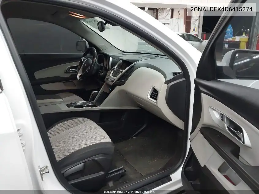 2GNALDEK4D6415274 2013 Chevrolet Equinox 1Lt