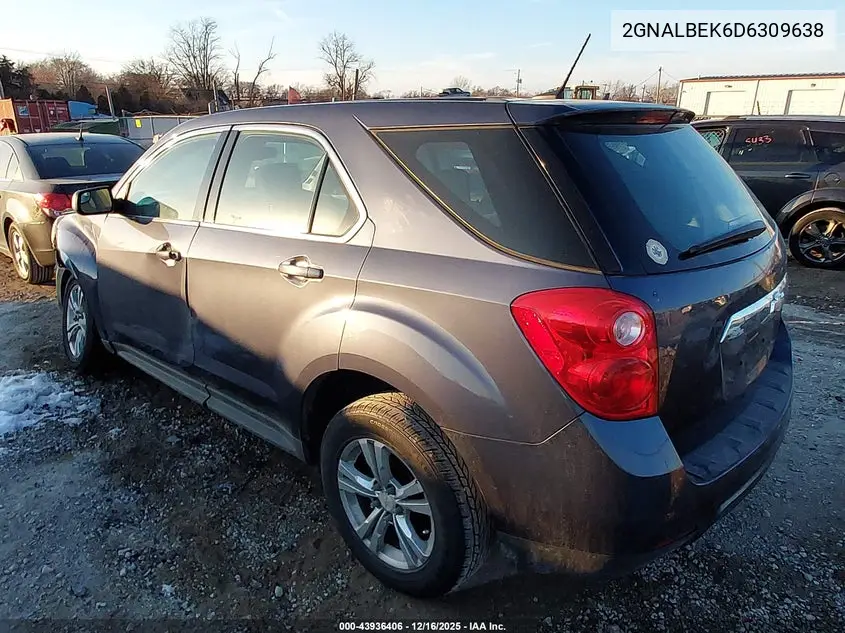 2GNALBEK6D6309638 2013 Chevrolet Equinox Ls