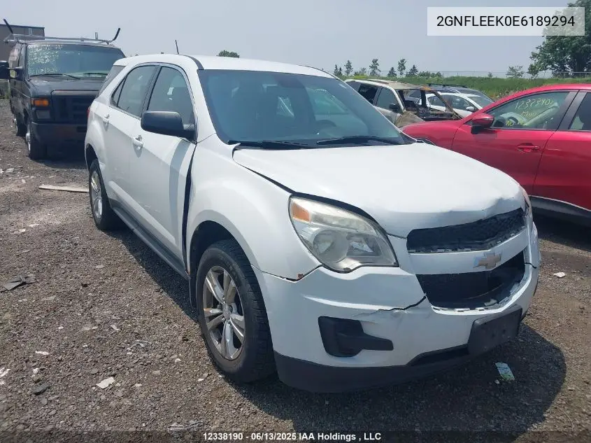 2GNFLEEK0E6189294 2014 Chevrolet Equinox Ls