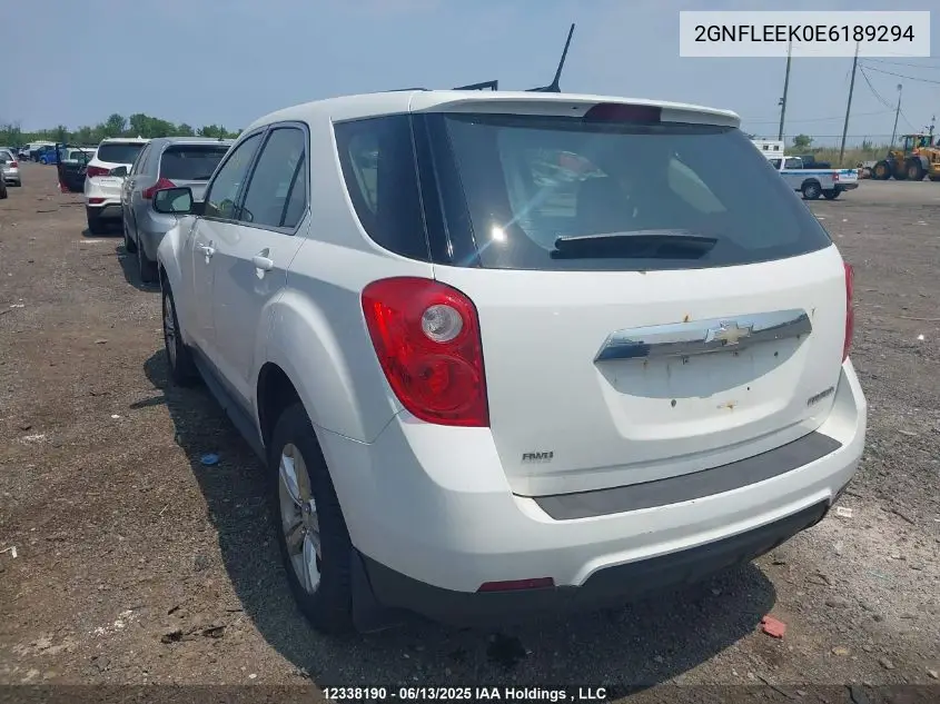 2GNFLEEK0E6189294 2014 Chevrolet Equinox Ls