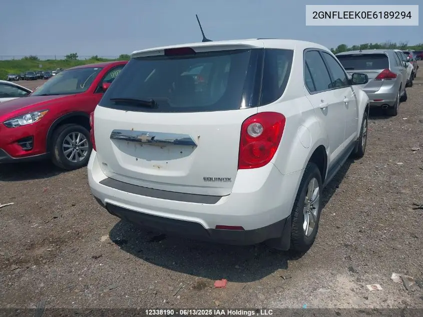 2GNFLEEK0E6189294 2014 Chevrolet Equinox Ls