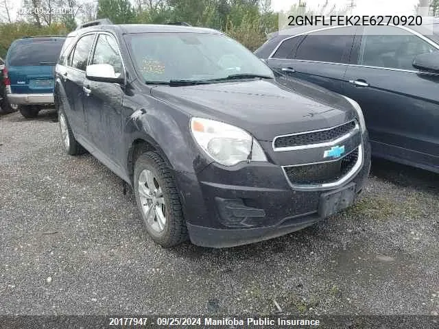 2GNFLFEK2E6270920 2014 Chevrolet Equinox Lt