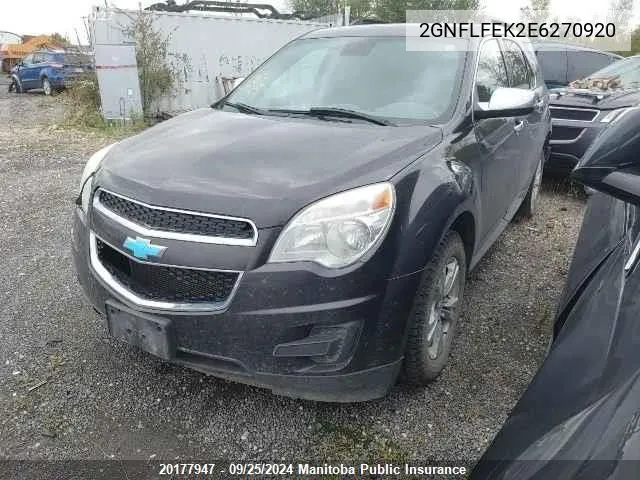 2GNFLFEK2E6270920 2014 Chevrolet Equinox Lt