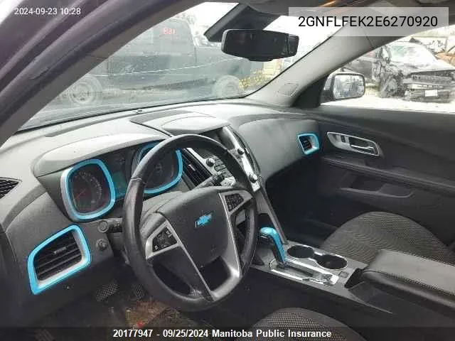 2GNFLFEK2E6270920 2014 Chevrolet Equinox Lt