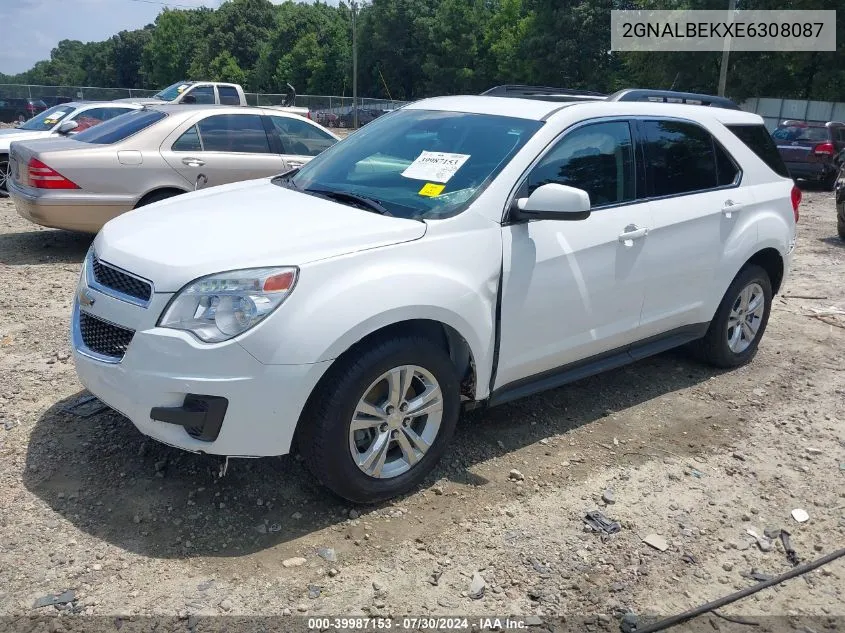 2014 Chevrolet Equinox 1Lt VIN: 2GNALBEKXE6308087 Lot: 39987153